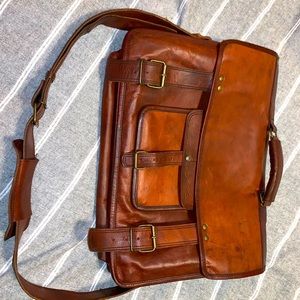 Buffalo Jackson Leather Briefcase Bag